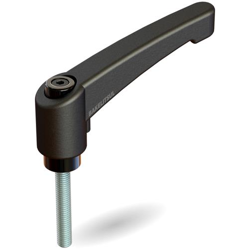 AJUSTADOR ALAVANCA TRAVA 100MM PLÁSTICA ROSCA EXTERNA M8 AJ-B2-100-M8