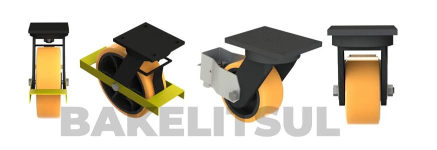 RODÍZIO GIRATÓRIO PLACA LINHA PESADA TRAVA 1000 A 1400KGF FFPU-GPLPT 10821