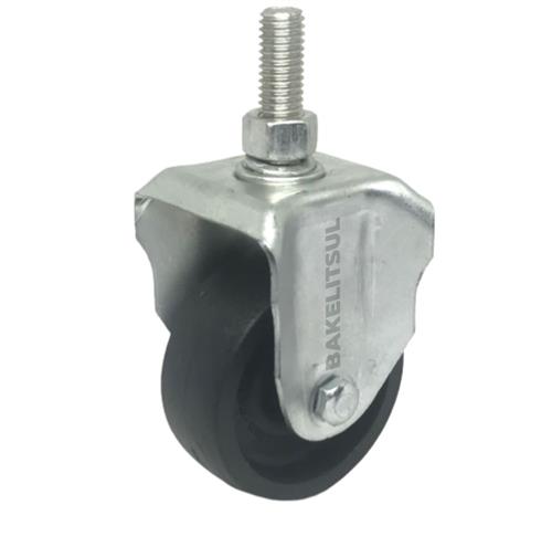 RODÍZIO FIXO ROSCA LINHA LEVE 45 A 160KGF PP-FRLL 12576