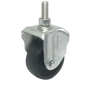 RODÍZIO FIXO ROSCA LINHA LEVE 45 A 160KGF PP-FRLL 12576 