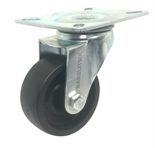 RODÍZIO GIRATÓRIO PLACA LINHA LEVE 25 A 160KGF PP-GPLL 03890 