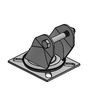 SUPORTE GIRATÓRIO PLACA LINHA MÉDIA  03914 