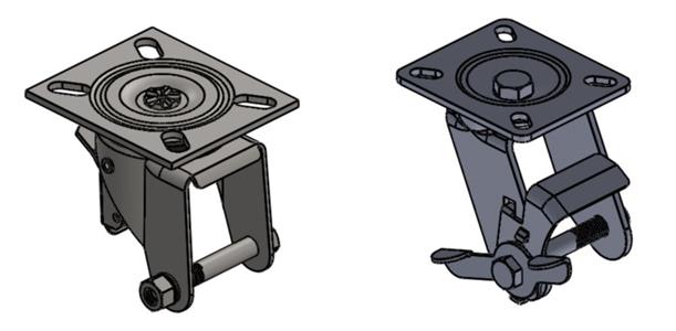 SUPORTE GIRATÓRIO PLACA TRAVA LINHA MÉDIA  07172 