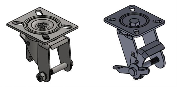 SUPORTE GIRATÓRIO PLACA TRAVA LINHA MÉDIA  07172 