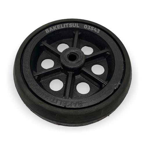 RODA BORRACHA MACIÇA ARO PLÁSTICO 03542 