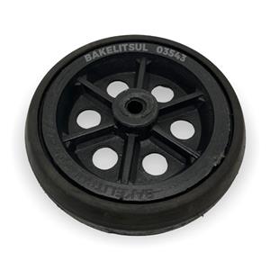 RODA BORRACHA MACIÇA ARO PLÁSTICO 03542 