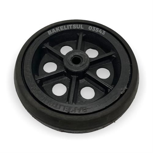 RODA BORRACHA MACIÇA ARO PLÁSTICO 03542 