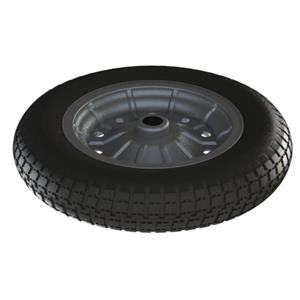 RODA BORRACHA COM C MARA ARO METÁLICO R106.04 01133 