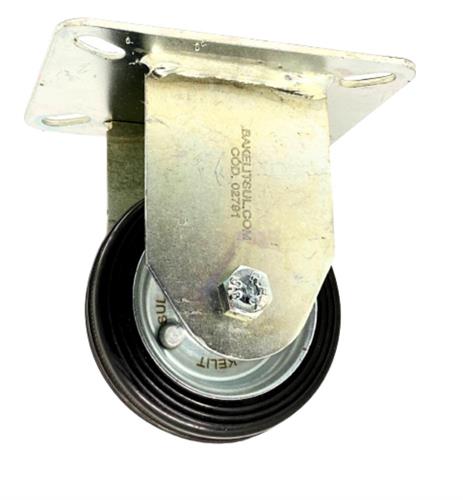 RODÍZIO FIXO PLACA LINHA LEVE 80 A 100KGF BR-FPLL 12653 