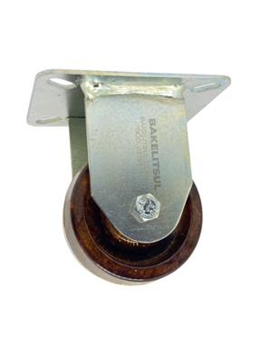 RODÍZIO FIXO PLACA LINHA LEVE 100 A 200KGF CE-FPL 12668 