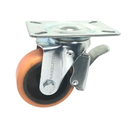 RODÍZIO GIRATÓRIO PLACA LINHA LEVE TRAVA 80 A 250KGF FFPU-GPLLT 12726 