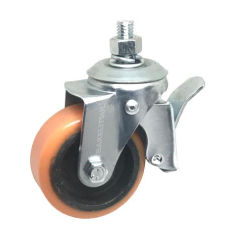 RODÍZIO GIRATÓRIO ROSCA LINHA LEVE TRAVA 80 A 250KGF FFPU-GRLLT 12734 