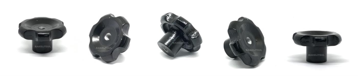 MANÍPULO DE ALUMÍNIO 62MM ROSCA INTERNA PASSANTE 07061 