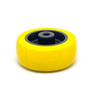 RODA PV PLÁSTICA LINHA LEVE ATÉ 125KGF AMARELA 10266 F3 07794 