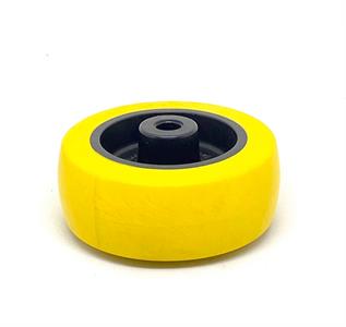 RODA PV PLÁSTICA LINHA LEVE ATÉ 125KGF AMARELA 10266 F3 07794 