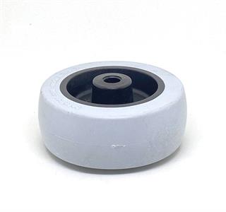 RODA PV PLÁSTICA LINHA LEVE ATÉ 125KGF CINZA CLARO 10269 F3 07797 