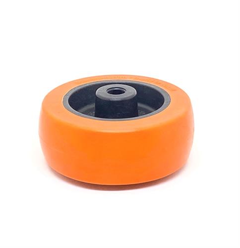 RODA PV PLÁSTICA LINHA LEVE ATÉ 125KGF LARANJA 10270 F3 07798 