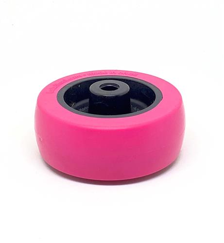 RODA PV PLÁSTICA LINHA LEVE ATÉ 125KGF ROSA 10271 F3 07799 