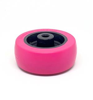 RODA PV PLÁSTICA LINHA LEVE ATÉ 125KGF ROSA 10271 F3 07799 
