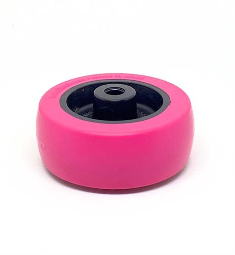 RODA PV PLÁSTICA LINHA LEVE ATÉ 125KGF ROSA 10271 F3 07799 