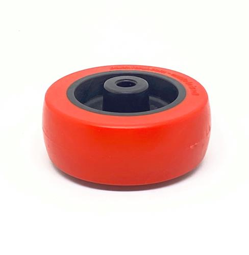 RODA PV PLÁSTICA LINHA LEVE ATÉ 125KGF VERMELHO 10273 F3 07801 