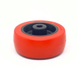 RODA PV PLÁSTICA LINHA LEVE ATÉ 125KGF VERMELHO 10273 F3 07801 