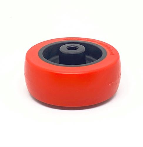 RODA PV PLÁSTICA LINHA LEVE ATÉ 125KGF VERMELHO 10273 F3 07801 