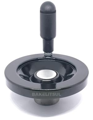 VOLANTE DE BAQUELITE FECHADO COM CABO GIRATÓRIO 12798 