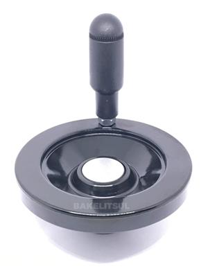 VOLANTE DE BAQUELITE FECHADO COM CABO GIRATÓRIO 12798 