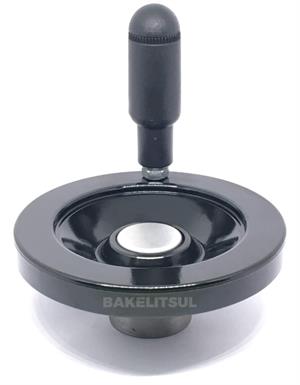 VOLANTE DE BAQUELITE FECHADO COM CABO GIRATÓRIO 12798 