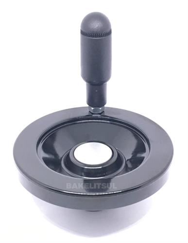 VOLANTE DE BAQUELITE FECHADO COM CABO GIRATÓRIO 12798 