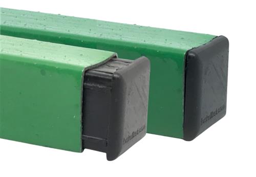 PONTEIRA TAMPA PRETA PARA TUBOS QUADRADOS 02719 