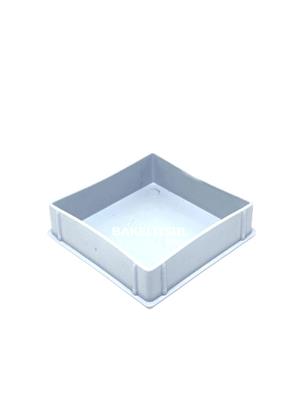 PONTEIRA TAMPA BRANCA PARA TUBOS QUADRADOS  10633 