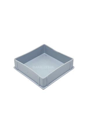 PONTEIRA TAMPA CINZA CLARO PARA TUBOS QUADRADOS  10662 