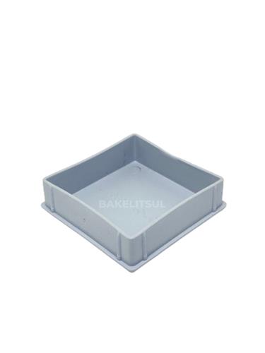 PONTEIRA TAMPA CINZA CLARO PARA TUBOS QUADRADOS  10662 