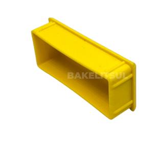 PONTEIRA TAMPA AMARELA PARA TUBOS RETANGULARES 10712 
