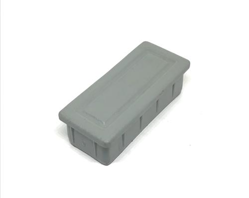 PONTEIRA ALTA CINZA  PARA TUBOS RETANGULARES 02807 