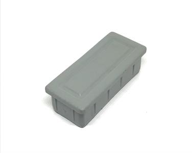 PONTEIRA ALTA CINZA  PARA TUBOS RETANGULARES 02807 