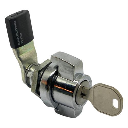 FECHO LINGUETA METÁLICO MANOPLA TRAVA P/ CADEADO E CHAVE FC-J91 08912 