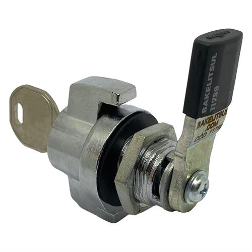 FECHO LINGUETA METÁLICO MANOPLA TRAVA P/ CADEADO E CHAVE FC-J91 08912 