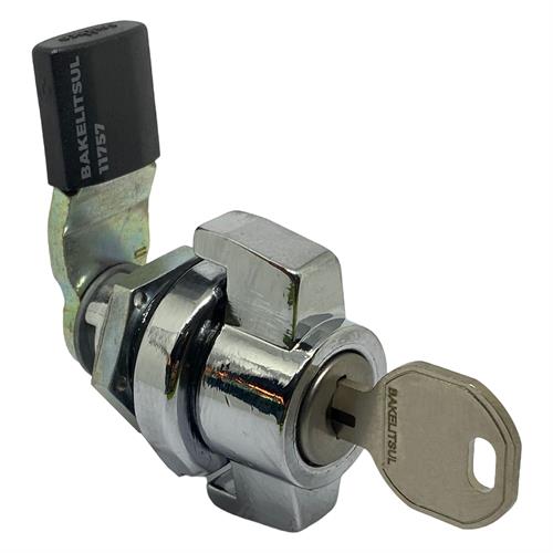 FECHO LINGUETA METÁLICO MANOPLA TRAVA P/ CADEADO E CHAVE FC-J91 08912 