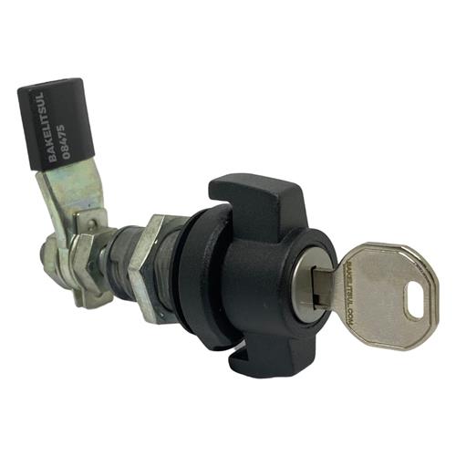 FECHO LINGUETA REGULÁVEL MANOPLA TRAVA P/ CADEADO E CHAVE FC-PJ9.1 08474