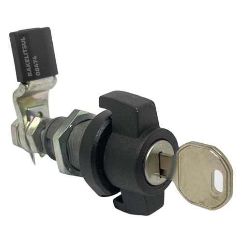 FECHO LINGUETA REGULÁVEL MANOPLA TRAVA P/ CADEADO E CHAVE FC-PJ9.1 08474 