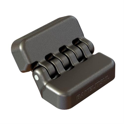 DOBRADIÇA PLÁSTICA ROSCA INTERNA METÁLICA ABERTURA 180° 12850 