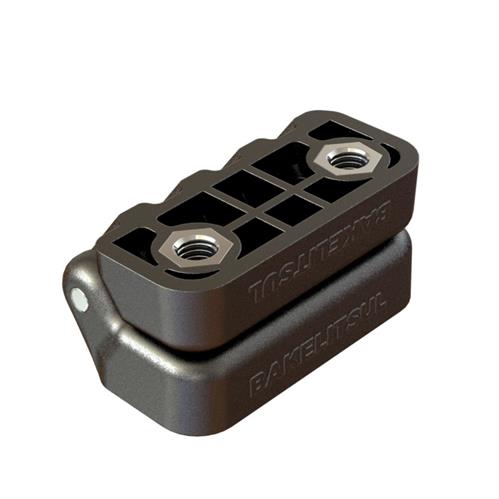 DOBRADIÇA PLÁSTICA ROSCA INTERNA METÁLICA ABERTURA 180° 12850 