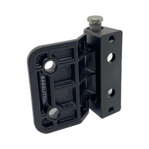 DOBRADIÇA METÁLICA 180° PRETA OU CROMADA 45MM 12858 