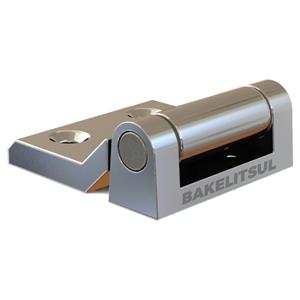 DOBRADIÇA METÁLICA 180° PRETA OU CROMADA 45MM 12858 