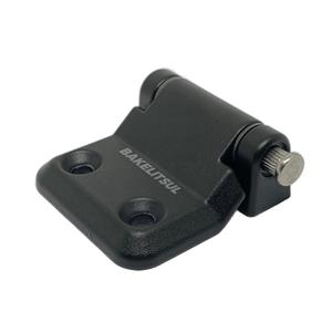 DOBRADIÇA METÁLICA 180° PRETA OU CROMADA 45MM 12858 