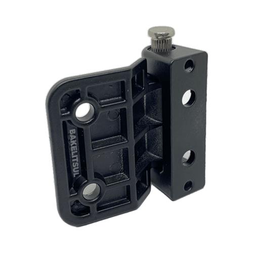 DOBRADIÇA METÁLICA 180° PRETA OU CROMADA 45MM 12858 