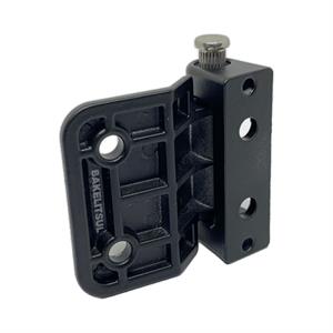 DOBRADIÇA METÁLICA 180° PRETA OU CROMADA 45MM 12858 